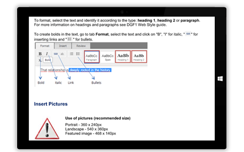 CMS documentation Ektron