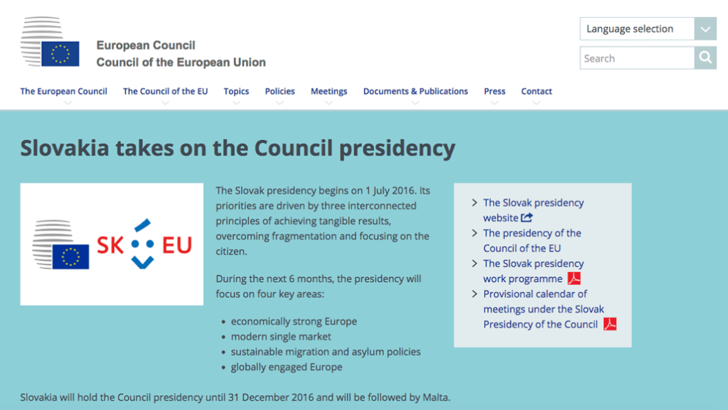 Council of the European Union website