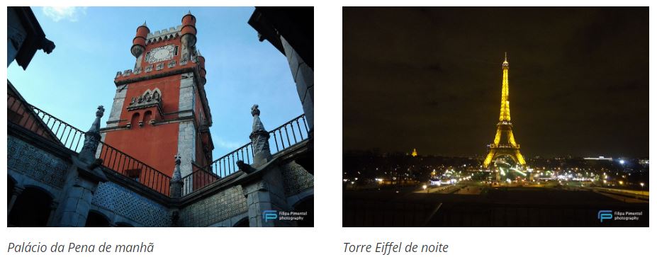 Palácio da Pena de manhã e Torre Eiffel de noite - Filipa Pimentel photography